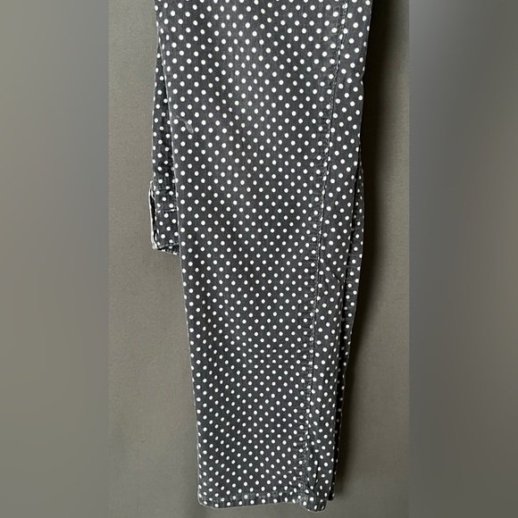 Adriano Goldschmied 27R The Stevie Ankle Slim Straight Leg Polka Dot Corduroys - Picture 5 of 8